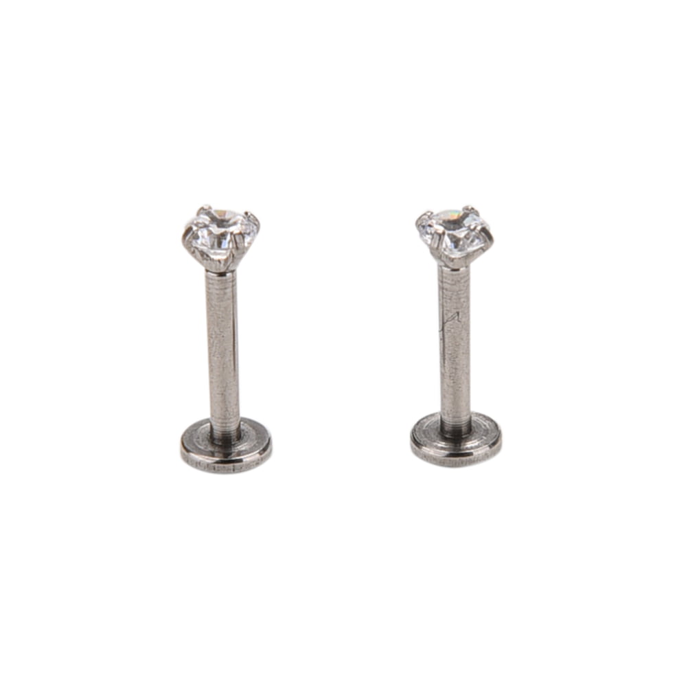 2x Surgical Steel Lip Piercing Earrings Cartilage Ear Studs Fashion Body Jewelry 
