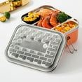 thumbnail image 1 of TIMIFIS Stainless Steel Tableware Stainless Steel Steamed Rice Lunch Box Sealed and Leak Proof Kitchen Gadgets, 1 of 6