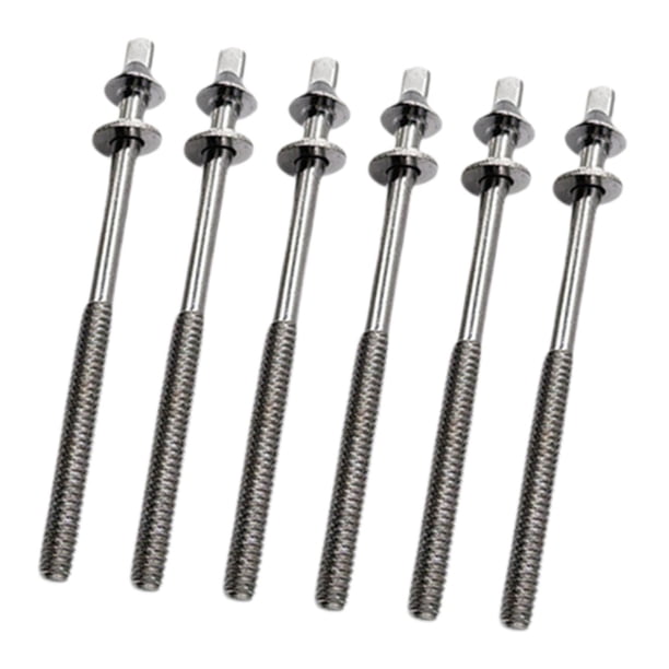6 varillas de tensión para tambor con arandelas, pernos resistentes de 5 mm para caja de jazz M5x100mm