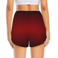 thumbnail image 4 of Uemuo Red Geometric Pattern Women's Athletic Shorts High Waisted Running Shorts with Liner Pockets Gym Elastic Workout Shorts-Medium, 4 of 9