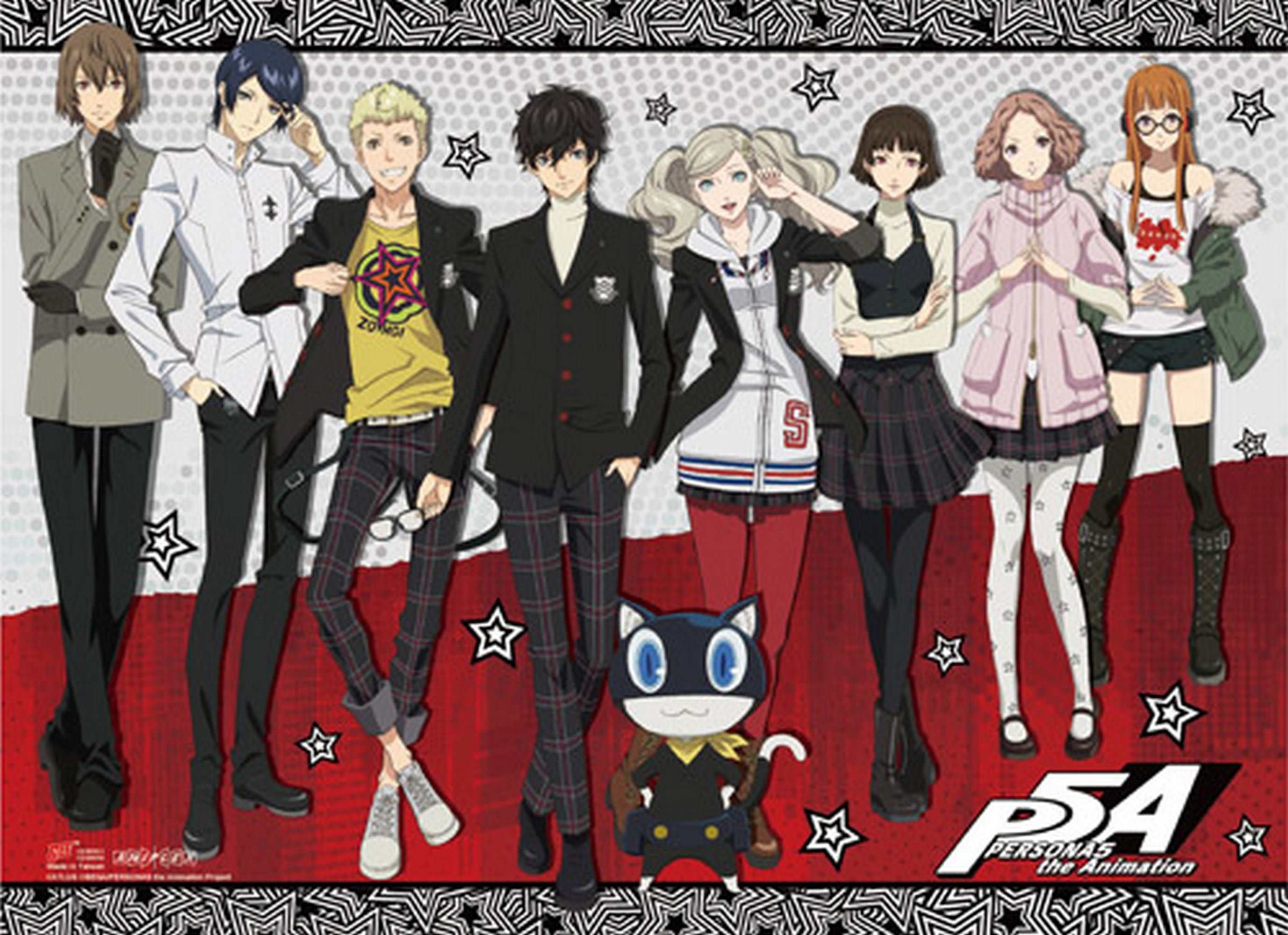 Persona 5 The Animation- Uniform Group Wall Scroll - Walmart.com