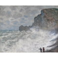 thumbnail image 3 of Claude Monet 18x15 Black Modern Framed Museum Art Print Titled - Rough Weather at Etretat (1883), 3 of 5