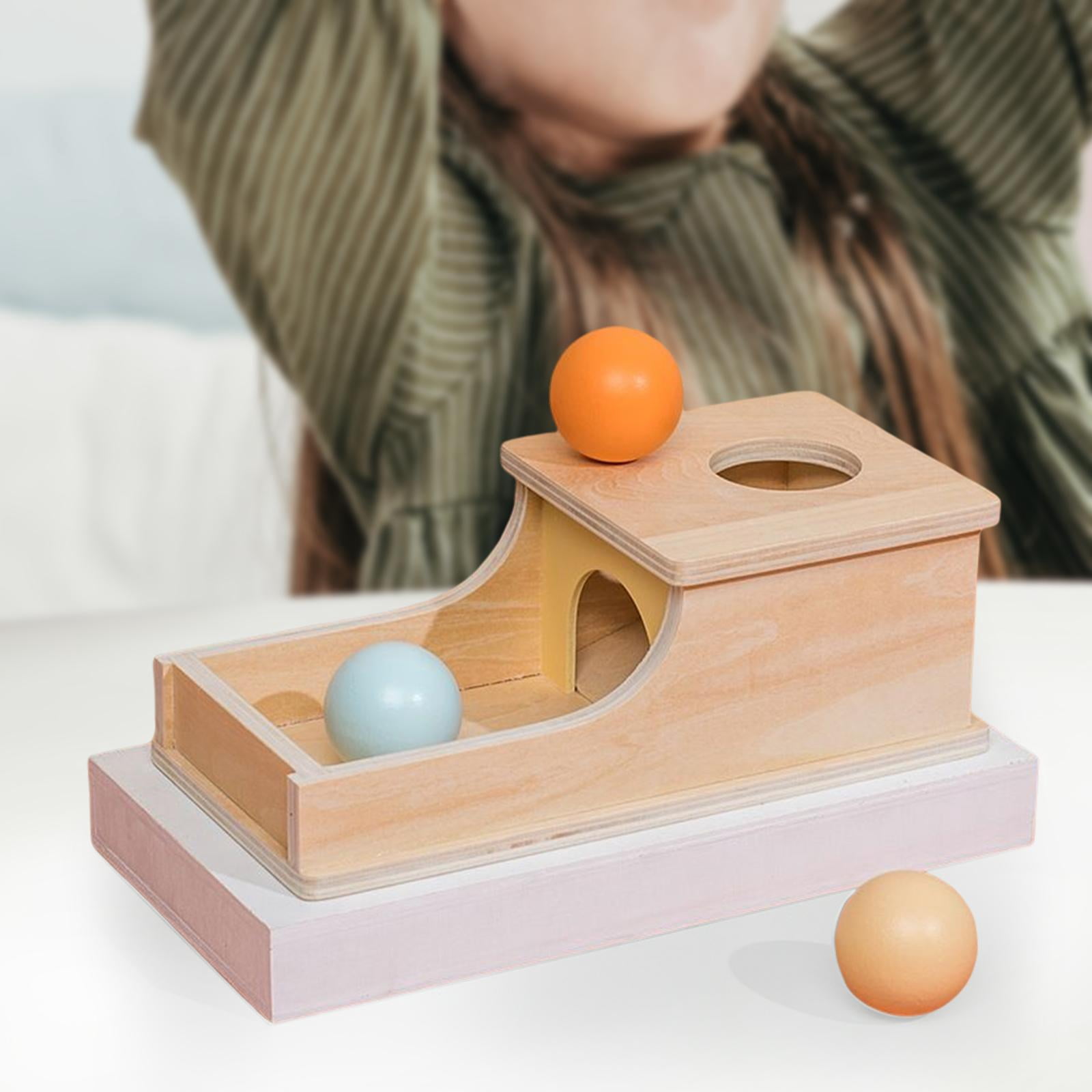 Vuxava Jouet Montessori en Bois 36+ Mois Bébé,Jouet Éducatif Bois 3+ Ans, Jeux Object Boîte Permanente pour Fille Garçon, Jeux Sensoriels et de Tri Formes, Cadeau Anniversaire Bébé Noël