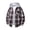 A Red, variant on Fleece Plaid Jacket Dqueduo Men's Checkered Flannel Hooded Drawstring Long Sleeve Button Front Chest Pocket Casual Shirt Jacket, Unisex Black XL