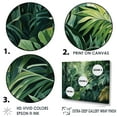 thumbnail image 3 of Designart "Thick Jungle Of Palm Trees In Jade Hues II" Palms & Palm Trees Floater Framed Wall Art Prints, 3 of 5