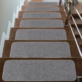 thumbnail image 1 of CAMILSON LINE Stair Treads Runner Mats - Non Slip Rug Pads for Indoor Outdoor Carpet - Pet Dog Stair Step Covers (Set of 7, Solid Grey), 1 of 9