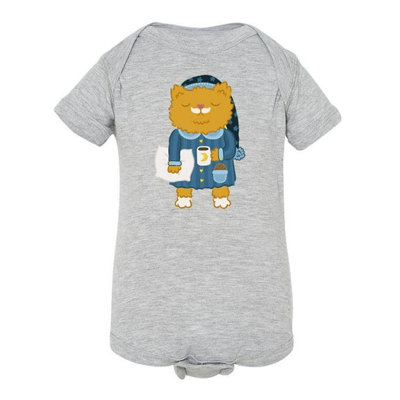 Sleepy Kitten Bodysuit Infant -Image by Shutterstock, 12 Months