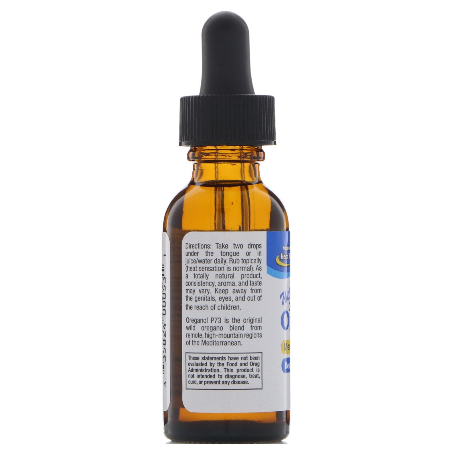 North American Herb & Spice Oil of Oregano (Organol Regular Strength), Herbal Supplement, 1 fl oz