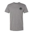 thumbnail image 1 of Circle Pocket Logo Triblend Track T-Shirt - Athletic Grey - Black Logo - Small, 1 of 1