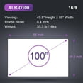 thumbnail image 3 of AWOL VISION 100" Ambient Light Rejecting Screen for Ultra Short Throw Projector, Fresnel Screen for Bright Daylight Room, 3 of 11