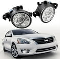 thumbnail image 2 of Astra Depot Pair Xenon White LED Fog Light Real Glass Lens Fit Nissan Rogue Altima Sentra Maxima Versa Pathfinder, 2 of 7