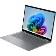 HP - OmniBook X Flip 2-in-1 - Copilot+ PC - 14 2K Touch-Screen Laptop - AMD Ryzen AI 5 340 2025 - 16GB Memory - 512GB SSD - Meteor Silver