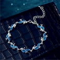 thumbnail image 2 of Fiaya Women Dolphin Bracelet, 1pc Women Fashion Dolphin Bracelet, Ocean Jewelry Gift, Adjustable Boho Animal Bracelet Jewelry (Blue), 2 of 4