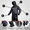DEFY Heavy Duty Hooded Sauna Sweat Suit for Weight Loss, Intense