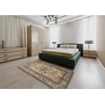 thumbnail image 4 of Ahgly Company Indoor Rectangle Traditional Dark Brown Medallion Area Rugs, Swatch Sample, 4 of 6
