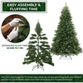 thumbnail image 5 of 7.5FT Realistic Green Spruce Unlit Artificial Holiday Christmas Tree with Sturdy Metal Stand, 5 of 7