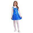 thumbnail image 2 of RUNQHUI Robe Évasée pour Filles Fête d'Anniversaire Robe à Bretelles Jupe Plissée Vêtements de Carnaval Bleu Royal 10, 2 of 6