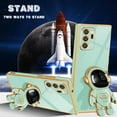 thumbnail image 5 of ZUKKASHAN Compatible with Samsung Galaxy Note 20 Ultra 5G Case with Cute Astronaut Kickstand Design Soft TPU Protective Shockproof Plating Phone Case for Galaxy Note 20 Ultra, 5 of 5