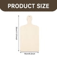 thumbnail image 3 of Mini Wooden Cutting Board with Handle 11.8 x 6.3 Inch, Unfinished Poplar Wood Paddle for DIY Charcuterie, Cheese Board, Kitchen Decor and Holiday Crafts, 3 of 7