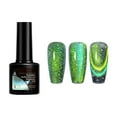 thumbnail image 2 of Dengmore 6 Color for Choose Crystal Glow Cat Eye Gel Polish, UV/LED Lamp Required, Create Versatile Nail Art Styles with Shimmery Magnetic Effect, Salon-Level Manicure, 2 of 8