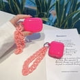 thumbnail image 5 of Étui pour AirPods 1/2 - Étui de Protection Souple, Mignon et Unique avec Chaîne de Poignet pour Étui de Recharge Sans Fil AirPods Compatible avec AirPods pour Filles, Ados, Enfants (Rouge), 5 of 5