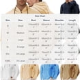 thumbnail image 3 of Seffadzy Men's Solid Color Button Drawstring Long Sleeve Hooded Top Suitable For Outdoor Sports, Travel And Casual Wear_Beige_XL, 3 of 9