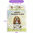 thumbnail image 5 of Cute Basset Hound Loves Dad Happy Father's Day Quilt Bedding Set Bassets Dog Breed Lovers Gifts Idea 1 Blanket Bed Cover 2 Pillowcases - 12008, 5 of 5