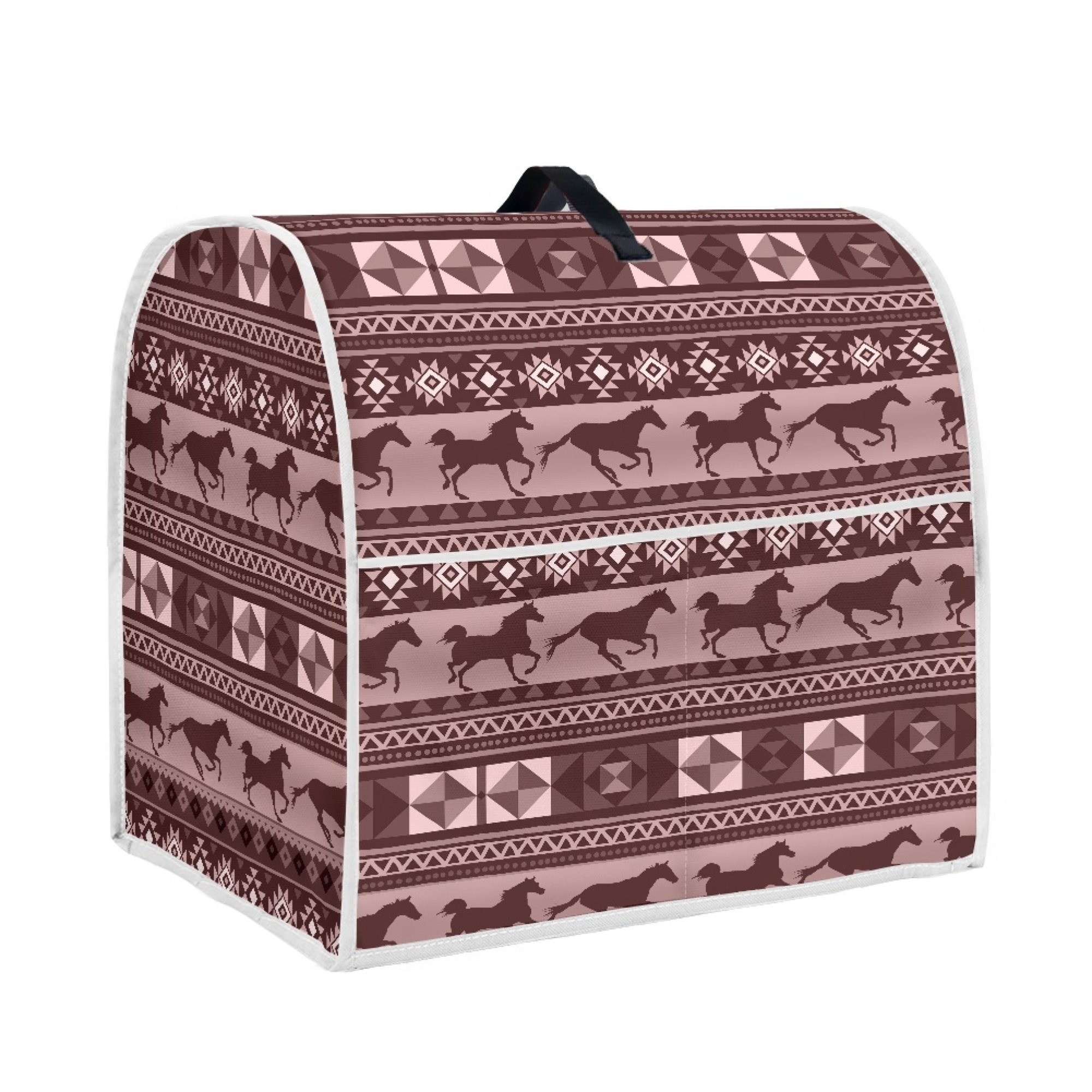 NETILGEN Abstract Geometric Aztec Style Blender Dust Cover Soft Kitchen