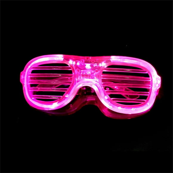 Dvkptbk Flashing LED Multi Color 'Slotted Shutter' Light Up Show Party Glasses Birthday Decorations Party Decorations Lightning Deals of Today - Summer Savings Clearance on Clearance