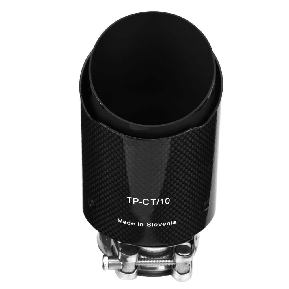 Car Exhaust Pipe Carbon Fiber Style Car Exhaust Pipe Muffler End Tip Tailpipe for 63mm 89mm
