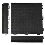 Greatmats StayLock Interlocking Ramp Edge Black 4 Pack, Male