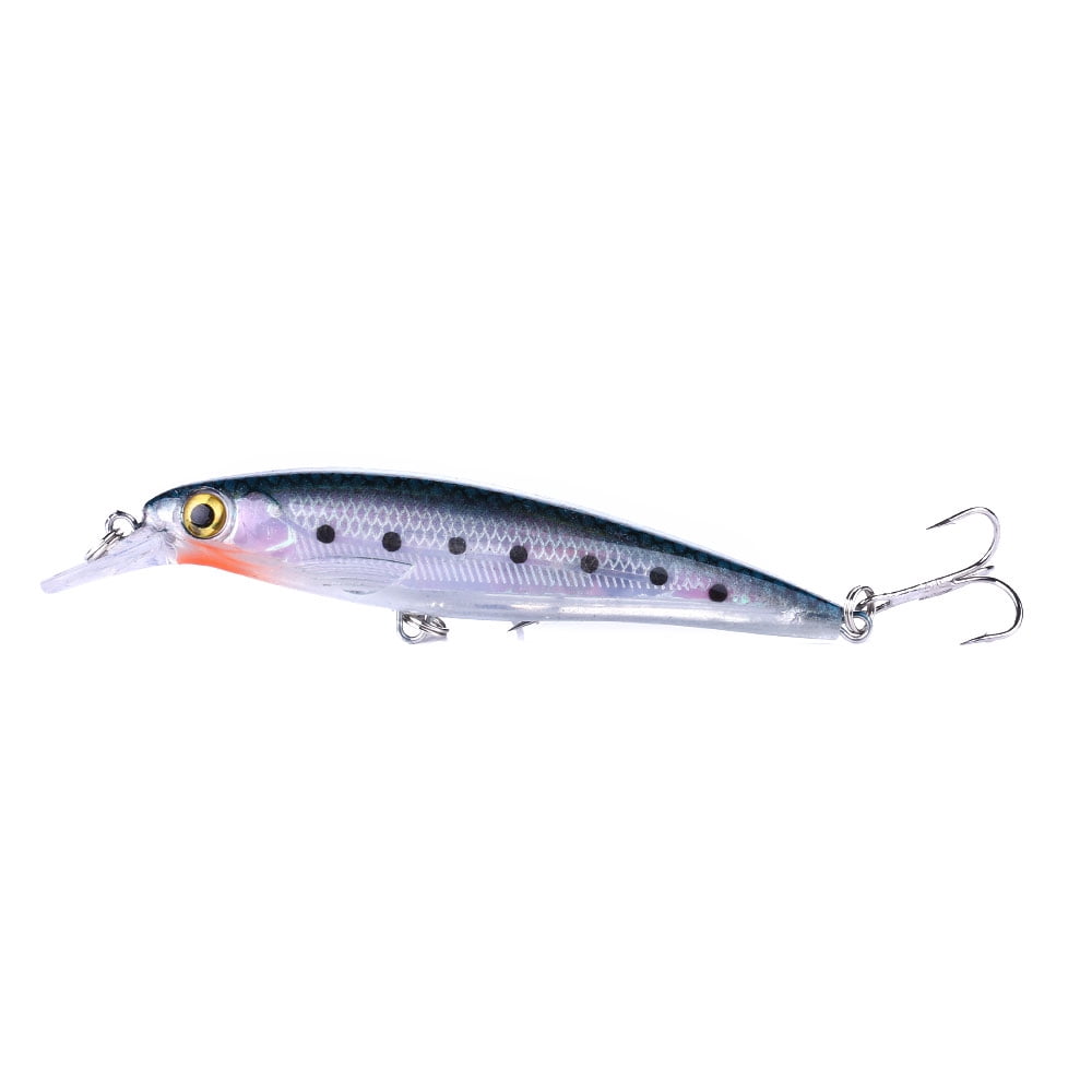 HENGJIA Minnow Bass Fishing Lures - Jerkbait Lure Set Hard Baits Crankbait for Catfish Trout Walleye Fishing Bait 10Pcs/kit