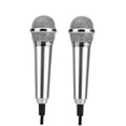 thumbnail image 4 of SHOWERORO 2Pack Mini Microphone for Recording Vocals Metal Silver with Karaoke Communication, 4 of 8