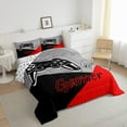 thumbnail image 3 of HLONK Moderne Noir Bleu Joystick de Jeu Couettes et Duvets Grand Lit, 3 of 5