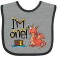 thumbnail image 3 of Inktastic I'm One Cute Dragon First Birthday Boys or Girls Baby Bib, 3 of 4