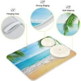 thumbnail image 3 of GZHJMY 3d Beautiful Summer Beach Palm Absorbent Dish Drying Mat, 16 x 18 Inches Microfiber Kitchen Countertop Table Protector Multi-Purpose Counter Rack Sink Drainer Pad, 3 of 6