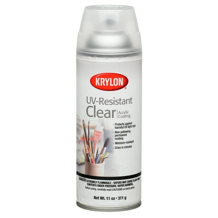 Krylon UV Resistant Clear Coating Clear Gloss 11 oz Spray Paint