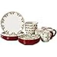 thumbnail image 3 of American Atelier 16-Piece Christmas-Themed Stoneware Dinnerware Set - Green/Red, 3 of 4