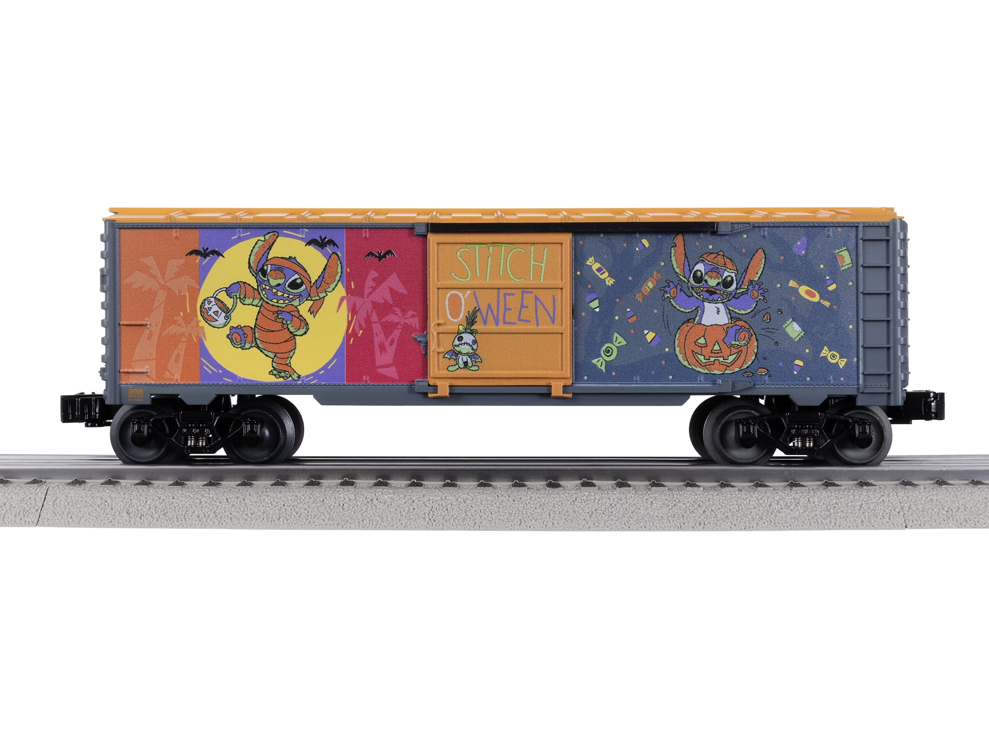 Lionel Disney Stitch Halloween O Gauge Model Train Boxcar for Ages 14+