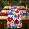 thumbnail image 1 of EGNMCR Patriotic Tablecloths 4th Of July Decorative Tablecloth And Table Runner Independence Day Patriotic Table Linen Set Dining Table Home Decoration Linen tables runner, 1 of 6