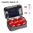 thumbnail image 6 of Deago Small Insulated Lunch Box Portable Soft Bag Mini Cooler Thermal Meal Tote Kit with Handle for Work Picnic or Travel, Gray, 6 of 9