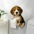 thumbnail image 3 of Dog Paper Holder Tissue Roll Dispenser Animal Shaped Storage Stand Decorative Wall Mounted Accessory for Bathroom and Kitchen, 3 of 4