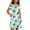 v#35Mint Green88, variant on Rggeeun Child Girls Dresses Cartoon Animal Print Short Sleeve Crew Neck A Line Flowy Loose with Ruched Ruffle Knee Length for Summer Everyday Wear Adorable Sundress,Blue,9-10 Years