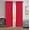 Bright Red, variant on 2PC SET VERSATILE FAUX SILK WINDOW CURTAIN TREATMENT ROD POCKET PANELS (MR2) 84"