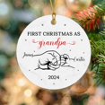 thumbnail image 6 of First Christmas As Grandpa Ornament 2025 for New Grandpa, Custom New Baby Announcement Ornament, Personalized Best Grandpa Xmas Ornament with Grandson Granddaughter Name, Grandpa Ornament 4qCncE, 6 of 6