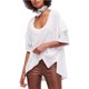 thumbnail image 1 of Camiseta básica Free People Abracadabra para mujer blanca grande, 1 of 1