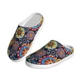 thumbnail image 2 of Haiem Colorful Compasses Print Women's Fuzzy Memory Foam House Slipper Cozy Home Footwear Non-slip Winter Slippers-37/38, 2 of 7