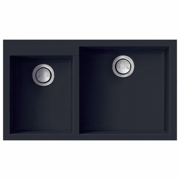 Transolid 33'' x 19'' Double Basin Undermount Kitchen Sink