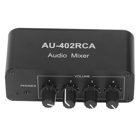 Conmutador de audio bidireccional, 4 vías, estéreo, LR, canal de sonido, 4 entradas, 2 salidas, selector divisor RCA