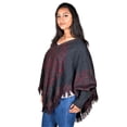 thumbnail image 2 of RWB Womens Poncho Sweater Heather Charcoal M/L, 2 of 3